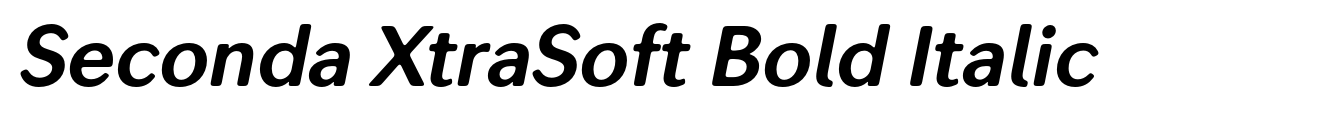 Seconda XtraSoft Bold Italic